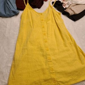 Yellow, cotton sundress